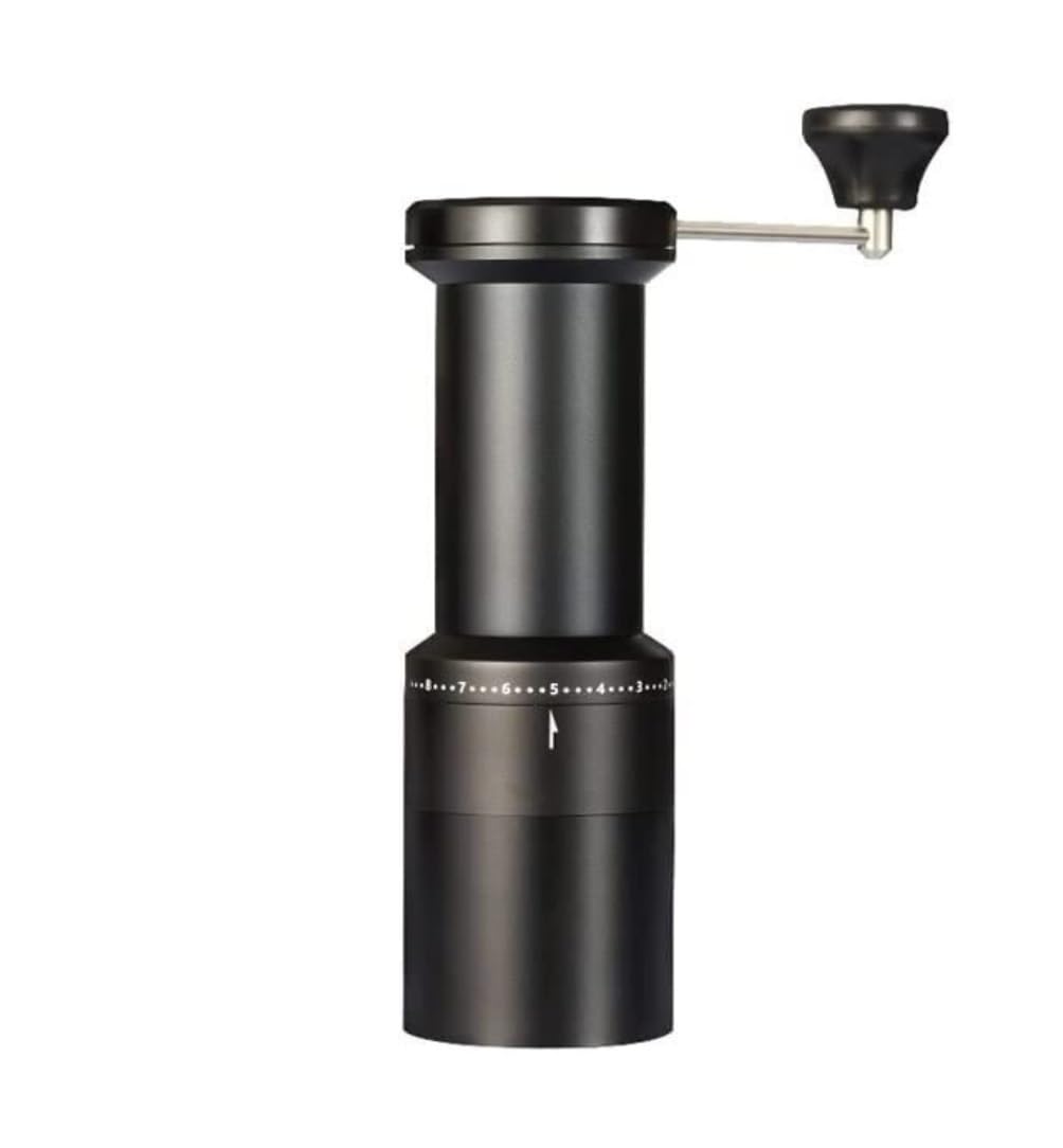 Molinillo Café Molino Cafe Molinillo de Mano portátil, máquina de café, Molinillo de Mano doméstico, Molinillo de Grano de café Manual de aleación pequeña Moledor De Cafe(Black)