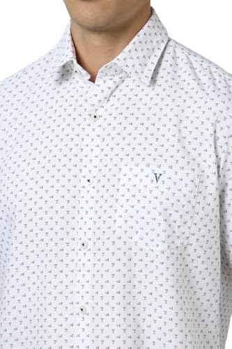 Image of Van Heusen Casual Printed Shirt for Men| Premium Cotton| Full Sleeves| Slim Fit |Breathable Fabric
