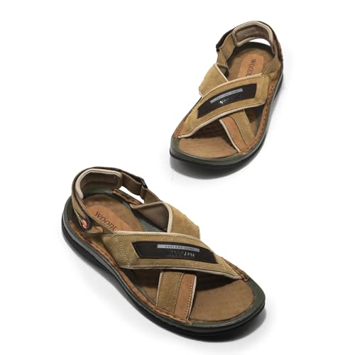 Image of Woodland Men Camel Sandal