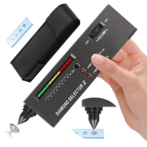 Diamond Tester Pen, Zakvop High Accuracy Jewelry Diamond Tester Tool, Upgraded Professional Diamond Selector For Novice And Expert, Portable Electronic Diamond Detector, Thermal Conductivity Meter #TOP4