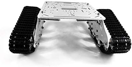 Processional TS300 Shock Absorption Robot Tank Chassis with Suspension Supporting Holder for Arduino Raspberry Pie, RC Tracked Model with 2pcs DC Encoder Motor for STEAM Teaching
