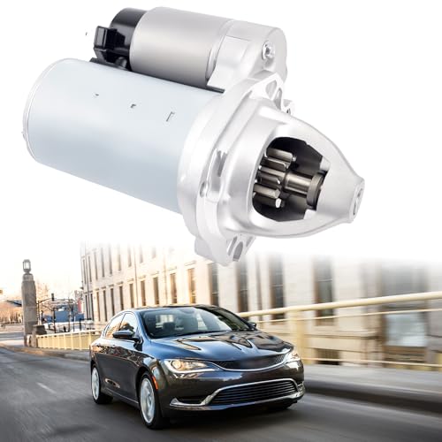19616 New Starter Compatible con Chrysler 200 2011-2021 V6 3.6L Town Country, Dodge Journey Grand Caravan Avenger, RAM CV ProMaster 1500 2500 3500, 2014 Cherokee 3.2L 428000-7200, 4801839AB miniatura 1