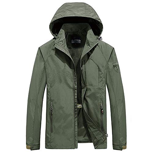 Veste coupe-vent pour hommes avec capuche veste de sport lâche grande taille style décontracté