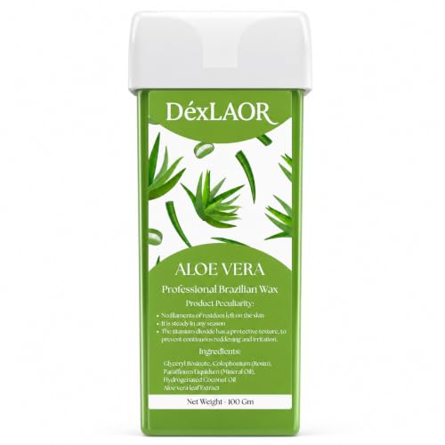 Image of Women Liposoluble Soft Wax Refill Roll-on Cartridge for Full Body Waxing Hair Removal (Aloe Vera)