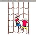 Climbing Cargo Net - Outdoor Play Toys Portable Rainbow Climbing Rope Net, Webbing Ladder Heavy Duty Obstacle 57 x 72.8 Inch | Cargo Fitness p