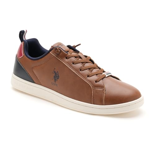 Image of U.S. POLO ASSN. Mens | Stefan Tan Tan| Stylish Casual Sneaker Shoes for Man, 9 UK