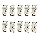 5/8-Inch 10pcs Heavy Duty Metal Side Release Buckles Silver Color for Paracord Bracelets by DGQ