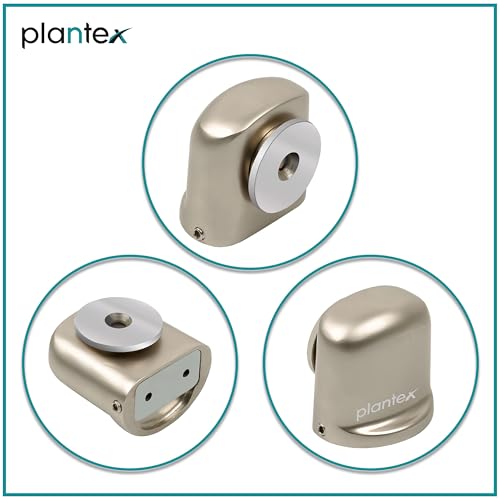 Image of Plantex Door Magnet Stopper /Stops for Main Door /Magnetic Door Stopper /Door Stopper for Main Door - Pack of 3 (APS-193, Satin Matt)
