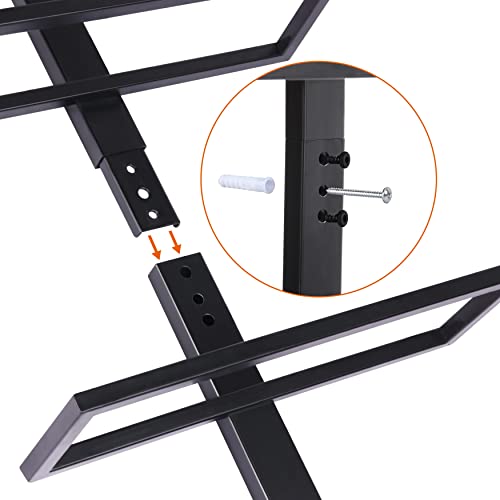 Yaheetech Weinregal Flaschenhalter Flaschenregal Aufbewahrungsregal für die Wand aus Metall 10 Flaschen, Schwarz – Ansicht 9