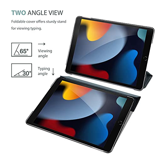 ProCase for iPad 9th/ 8th/ 7th Generation Case 10.2 Inch (2021/2020/2019 Release), 10.2 iPad Case 9th/ 8th/ 7th Gen Cover, Slim Smart Cover with Translucent Hard Shell Back -Matte Grey by ProCase - Image 6