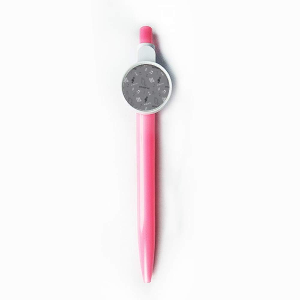 Stylo à bille rétractable à encre bleue avec notes de solfège