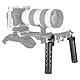 NICEYRIG Rosetten Griff Griff mit Standard Rosette Mount Adapter (M6 Gewinde, 31,8 mm) für 15mm Schulterstütze Rig Rod Support System