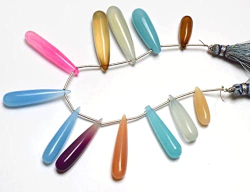 Perles chalcédoine multicolores pour concevoir un bijou personnalisé chargé d'histoire