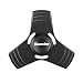 Fidget Spinners Toy iCoostor EDC Tri-Spinners Fidget fingering toy High Speed Bearing Metal Hand Spinners Perfect For ADD, ADHD, Anxiety, and Autism Adult Children (Black)