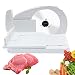 XER Cortafiambre Cortadora De Carne Eléctrica con Rollos De Cordero con Grosor De Rebanada Ajustable Hoja De Acero Inoxidable Seguros para Cortes Caseros Carne Queso Pan Frutas Verduras