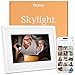 Skylight Digital Picture Frame - WiFi Enabled with Load from Phone Capability, Touch Screen Digital Photo Frame Display - Customizable Gift for Friends and Family - 10 Inch White
