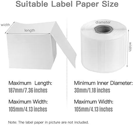 AIYING Shipping Label Holder for Rolls and Fan-fold Stack Labels Paper Holder Bracket Stand Work with Desktop Thermal Shipping Label Printer