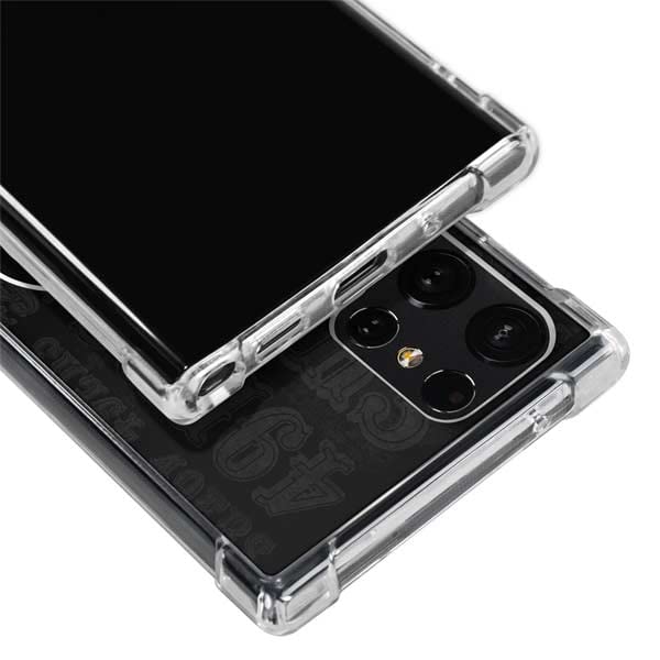 Skinit Clear Phone Case Compatible with Galaxy S23 Ultra - Officially Licensed NFL San Franciso 49ers Black & White Design