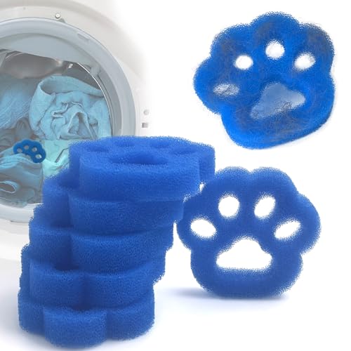 NewKe 6 Pack Pet Hair Remover for Laundry, Reusable Pet Hair Remover for Washer & Dryer, Effective Cat & Dog Hair Catcher for Clothes, Bedding, Lint and Fur Remover for Laundry