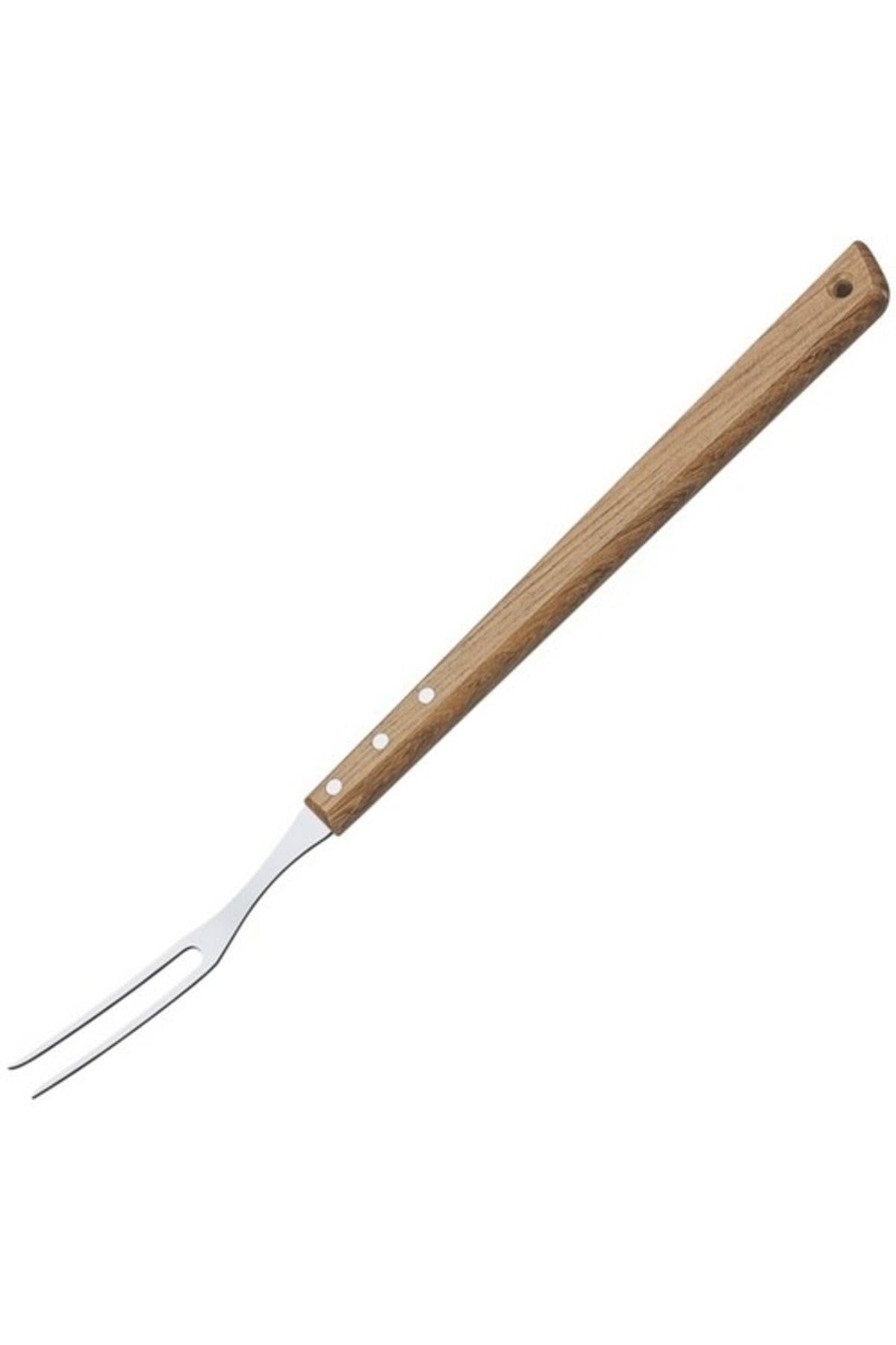 Tramontina Churrasco 46cm Stainless Steel Carving Fork with Wooden Handle