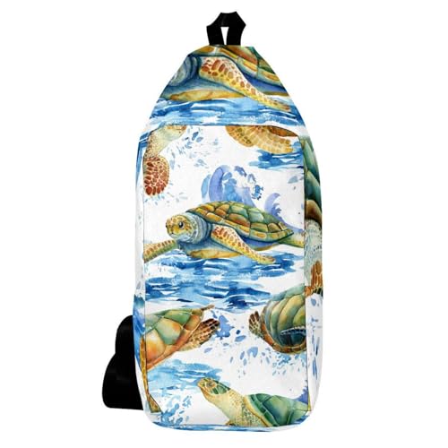 Sac à dos à bandoulière tortue de mer contre la surcharge voyage et randonnée confortable