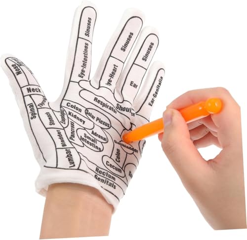 Image of UCRAVO Acupressure Massage Gloves with Massage Stick for Hand Reflexology Therapy, Finger Pressure Massager for Stress Relief, Palm Acupuncture Therapy for Blood Circulation,Relaxation & Pain Relief