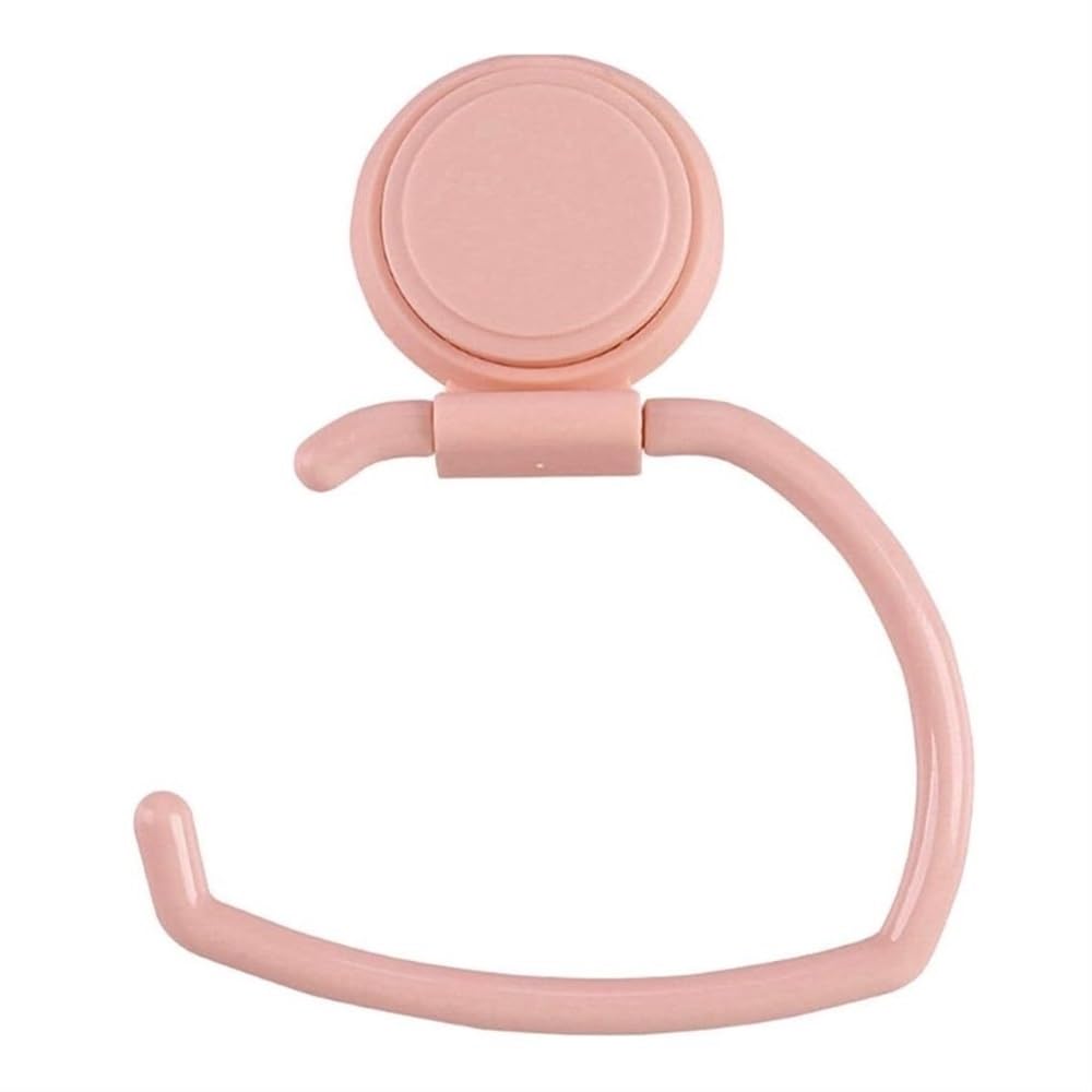 Wpblove Pink Toilet Paper Holder Self Adhesive Rustproof Adhesive Toilet Roll Holder Wall Mounted Paper Towel Holder For Bathroom, Kitchen, Washroom No Drilling(Pink)