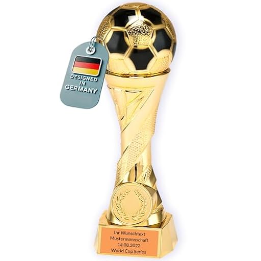 Larius Copa Trofeo de Honor de Fútbol en Oro y Plata con Grabado Personalizado (con texto personalizado, Oro, XL) | Ya disponible en tu tienda friki favorita! En mundofriki.es!