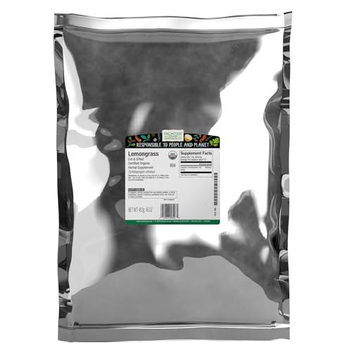 Frontier Co-op Organic Lemongrass, 1lb Bulk Bag, Cut & Sifted | 1...