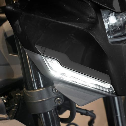 labelbike - Autocollants 3D Moto Muselière Protection et Décoration en Résine Compatible avec Yamaha MT 09 2024-2025 Couleur Gris