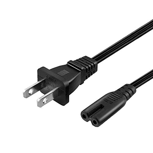 6FT AC Power Cord Cable for Xbox One X/S, Sony PS4/PS3 Playstation 4 Slim, Universal Replacement Charger Supply Adapter 2 Prong Cable [UL Listed]