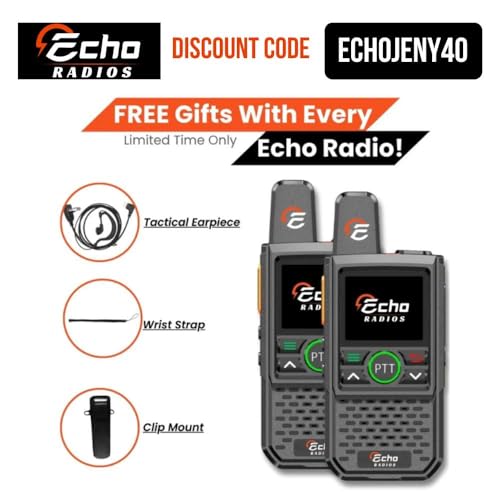 Echo Radios Promo Code ECHOJENY40 - $40 off Echo Radios PTT Walkie-Talkie