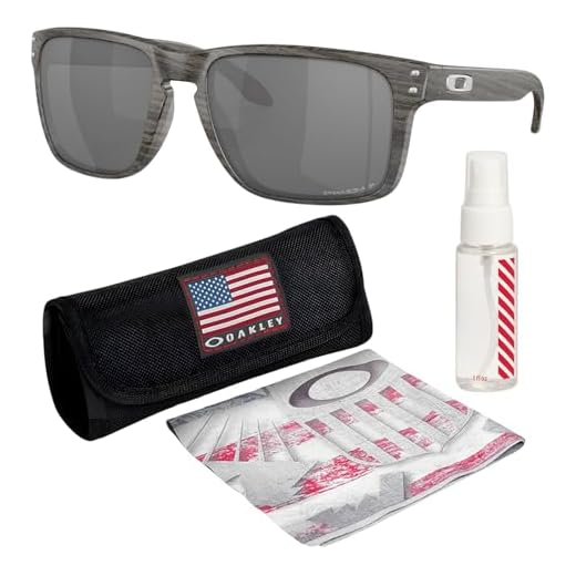 OAKLEY Óculos de sol HOLBROOK XL OO9417 armação de madeira com lentes polarizadas PRIZM PRETA com kit oficial de óculos