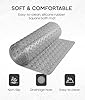 ADOV Square Shower Mat Non Slip Anti Mould, 53 x 53cm Bath Mat Grey for Inside-Shower, Anti Slip Shower Mats with Strong Suction Cups and Drain Holes, Mildew Resistant, Machine Washable #1
