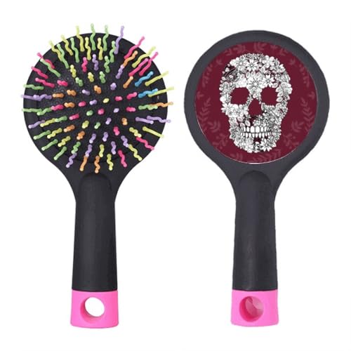 Brosse à cheveux démêlante base coussin Mexico Day of Dead