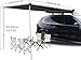 AMNOOL Car Awning, Waterproof Lateral Awning for Camping Car, Vehicle Awning, Removable Solar Shelter, Truck Tent/SUV/Camper, Black (Size: 150 * 250cm/4.9 * 8.2ft)