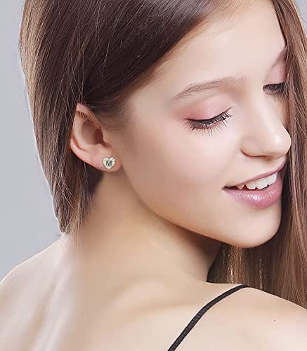 Unicorn Initial Stud Earrings For Girls Women, Sterling Silver Alphabet Letter Earrings Birthday Christmas Jewelry Gifts For Daughter Granddaughter Nieces (L) #TOP6