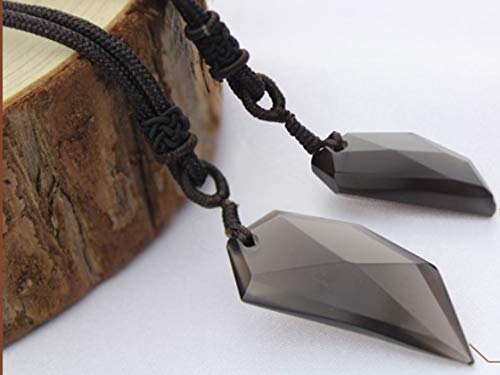 Amazon.co.jp: エルフィン 黒曜石 天然石 ネックレス ペンダント