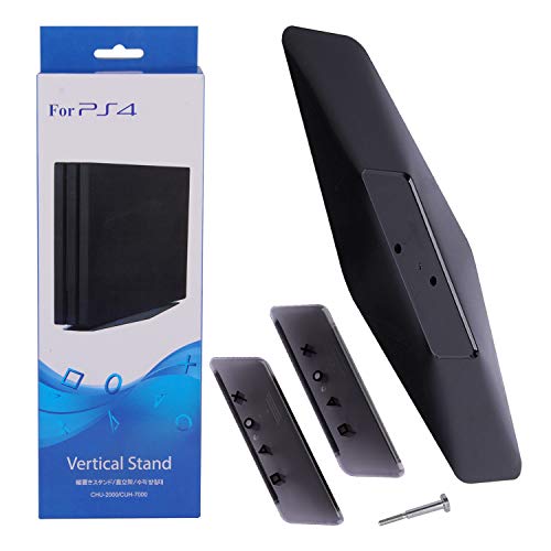 2-in-1 vertikaler Ständer für Playstation 4 Slim/Playstation 4 Pro, vertikale Halterung, kompatibel mit PS4 Pro / PS4 Slim Gaming Konsole (PS4 nicht im Lieferumfang enthalten)