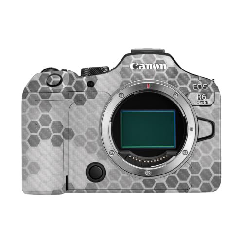 Image of Carbon Fiber Camera Skin Compatible with Canon EOS R6 Mark III (2025) - Camo Hexadots - Premium 3M Vinyl Protective Wrap Decal Cover - Easy to Apply | Crafted in the USA by MightySkins
