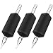 ITATOO® 25pcs 25mm 1 Inch 9R 9 Round Silicone Soft Black Disposable Tattoo Tubes 9 RL Tubes Grip with Clear Long Tips for Tattoo Needles 8RL 8RS 9RL 9RS(9RT)