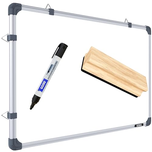 GOSHU White Board 2 feet x3 feet Double Sided Teaching Boards Bot...