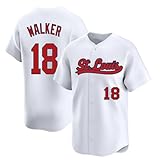Custom Mens/Women/Youth St.Louis White Jordan Walker Baseball Stitched T-Shirt for Sports Fan