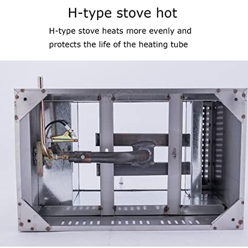 Gas Friteuse Kommerzielle Fritteuse Edelstahl Fritteuse, 10L/20L Gas Fritteuse,mit Frittierkorb und Deckel,Für Restaurant Home für Brathähnchen und Pomm,DoubleCylinder – Bild 8