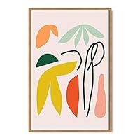 Framed Canvas Wall Art Boho Decor Illustration Canvas Prints Home Artwork Decoration for Living Room,Bedroom - 16x24 inches