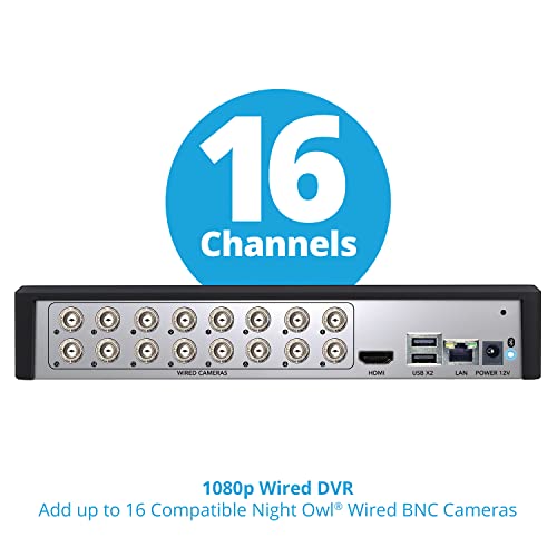 Night Owl Sp, Llc Night Owl 16 Channel Wired 1080P Hd Bluetooth Home Security Dvr With 1Tb Hard Drive (Add Up To 16 Cameras), Black, Dvr-Btd2-161 #TOP3