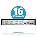 Night Owl Sp, Llc Night Owl 16 Channel Wired 1080p HD Bluetooth Home Security DVR with 1TB Hard Drive (Add up to 16 Cameras), Black, DVR-BTD2-161