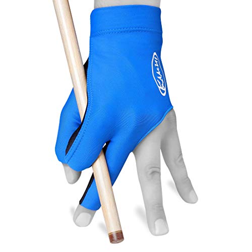Kamui Billiard GLOVE QuickDry, for LEFT Hand, Blue (M)