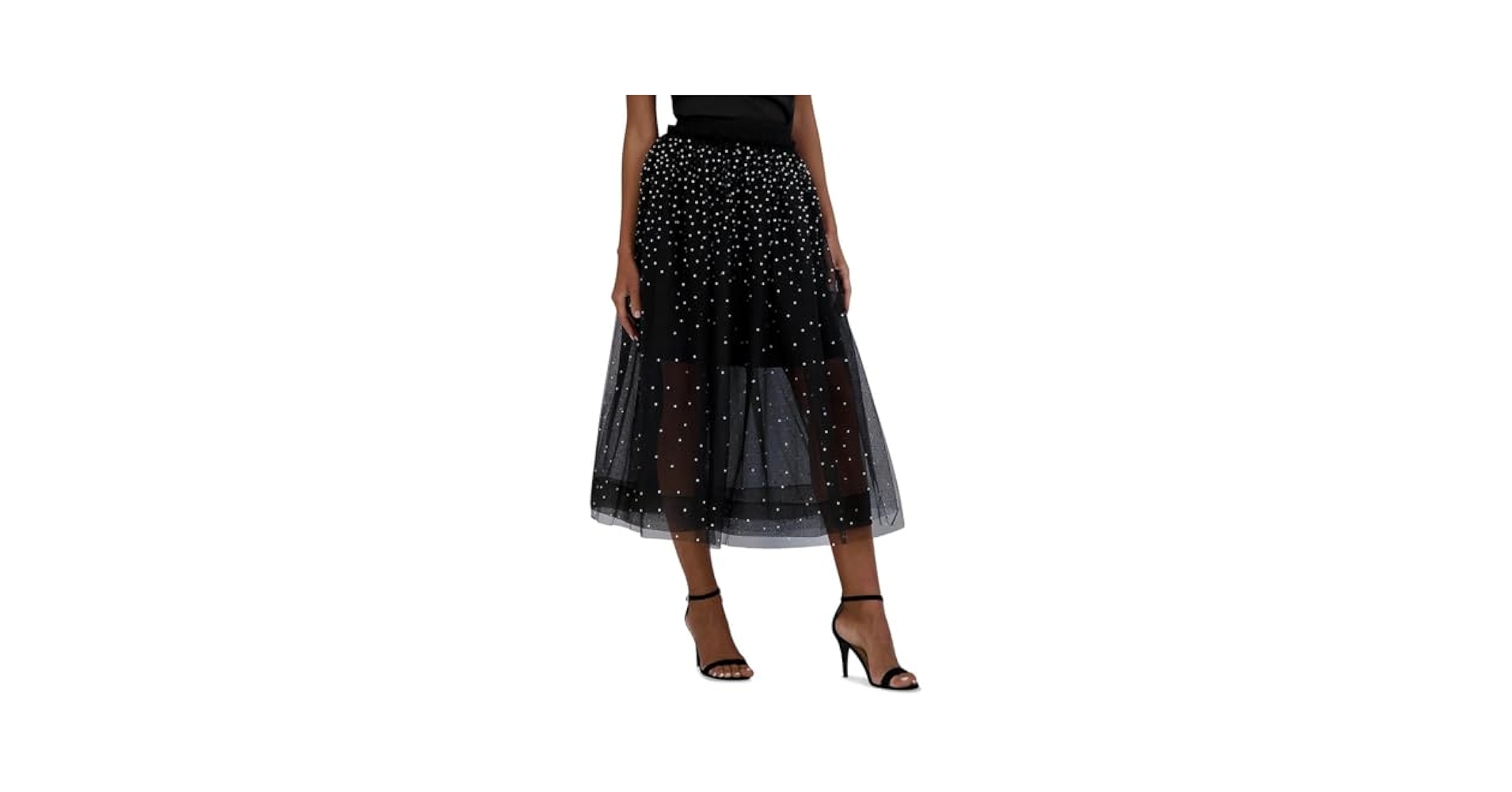 フラメンコ reel of lyricism tulle skirt : black reel of