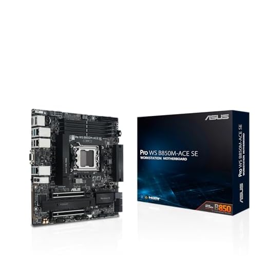 ASUS Pro WS B850M-ACE SE AMD AM5 B850 mATX MicroATX Business motherboard, PCIe 5.0 x 16, DDR5, 2x PCIe 5.0 M.2, PCIe 5.0 MCIO, U.2, 10G & 2.5G LAN, USB4®, ASUS Control Center Express Remote Management